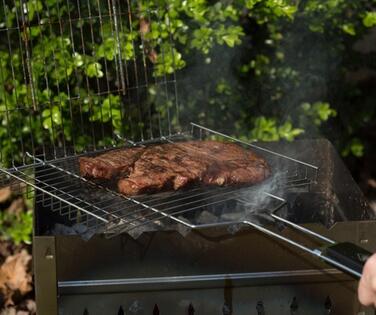 Металлическая решётка для готовки на мангале
